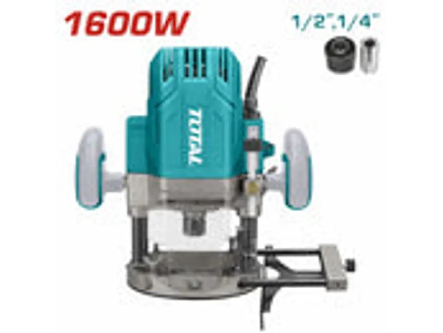 Ruteadora Industrial Super TOTAL UTR111216 1600W Collet 1/4