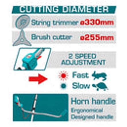 Guadaña Inalámbrica 40V TOTAL TSTLI20018 Profesional (Sin Batería) - Foto 2 | aztools.co