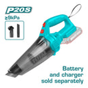 Aspiradora de Mano Inalámbrica 20V TOTAL TVLI201261 Super Industrial (Sin Batería)