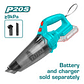 Aspiradora de Mano Inalámbrica 20V TOTAL TVLI201261 Super Industrial (Sin Batería) - Miniatura 1 | aztools.co