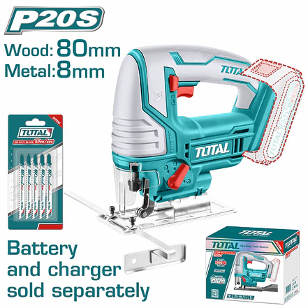 Sierra Caladora Inalámbrica 20V TOTAL TJSLI8501 Industrial (Solo Herramienta) - Foto 2 | aztools.co