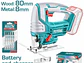 Sierra Caladora Inalámbrica 20V TOTAL TJSLI8501 Industrial (Solo Herramienta) - Miniatura 2 | aztools.co
