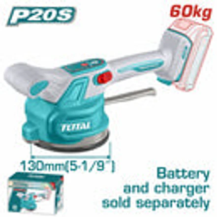 Vibrador de Baldosa 20V TOTAL TTVLI2001 Industrial Ventosa 60kg (Solo Herramienta) - Foto 1 | aztools.co