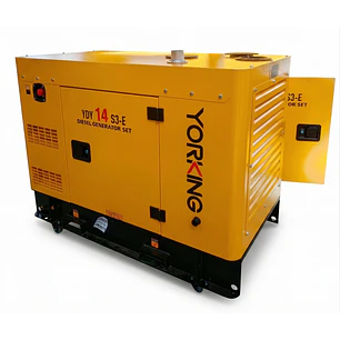Planta Eléctrica Diésel YORKING YDY14S3-E 14kVA Trifásica Cabina Insonorizada