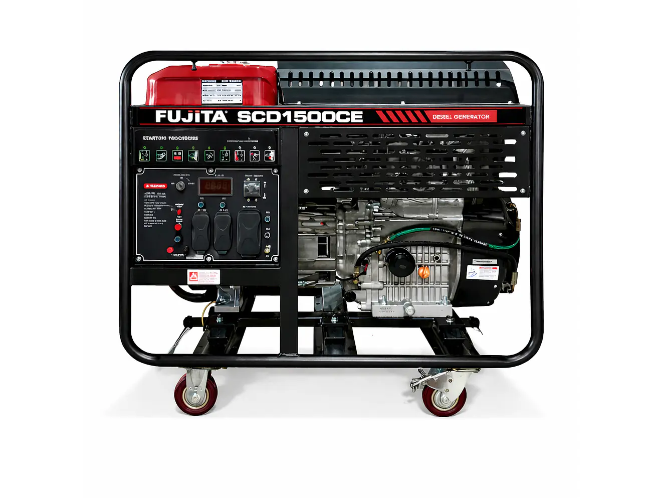 Planta Eléctrica Diésel 13 kVA (13kW) Fujita SCD15000CE 110V/220V - Foto 3 | aztools.co