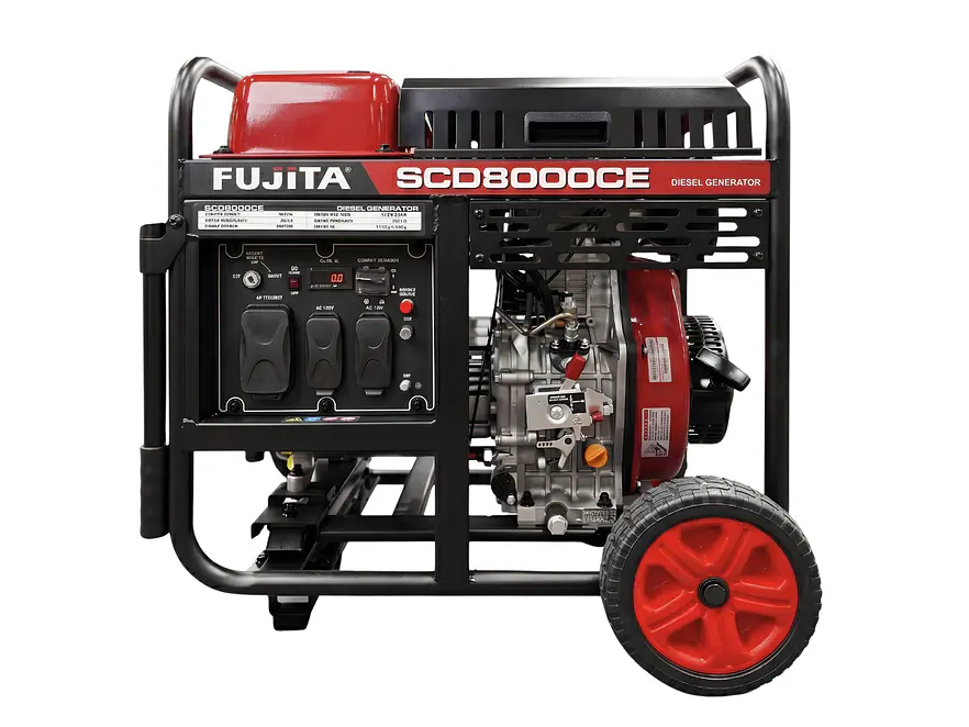 Planta Eléctrica Diésel 5.5 kVA (5.5kW) Fujita SCD8000CE 110V/220V - Envío a todo Colombia | aztools.co