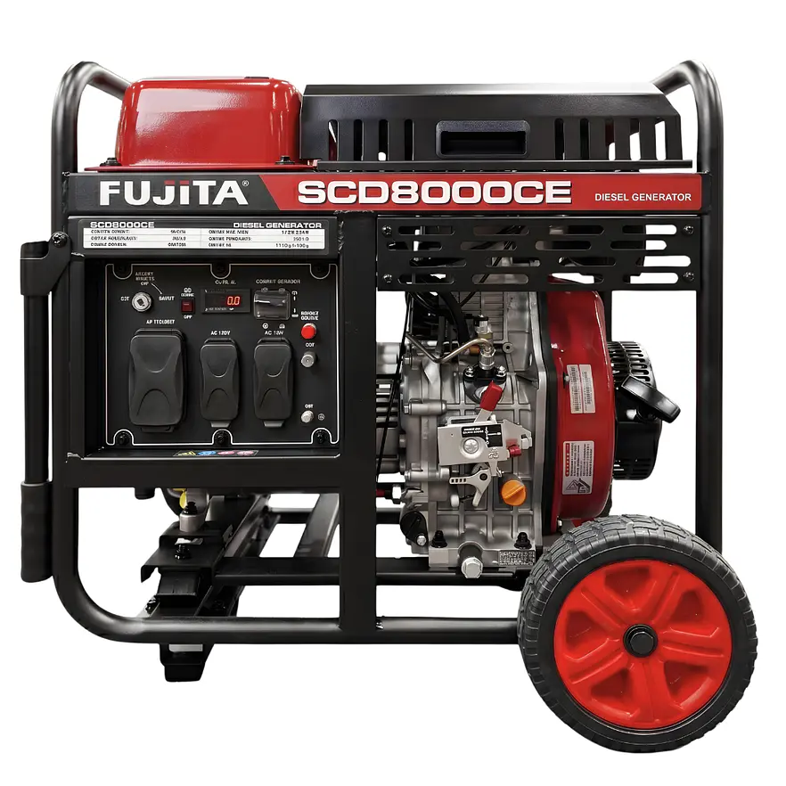 Planta Eléctrica Diésel 5.5 kVA (5.5kW) Fujita SCD8000CE 110V/220V - Envío a todo Colombia | aztools.co