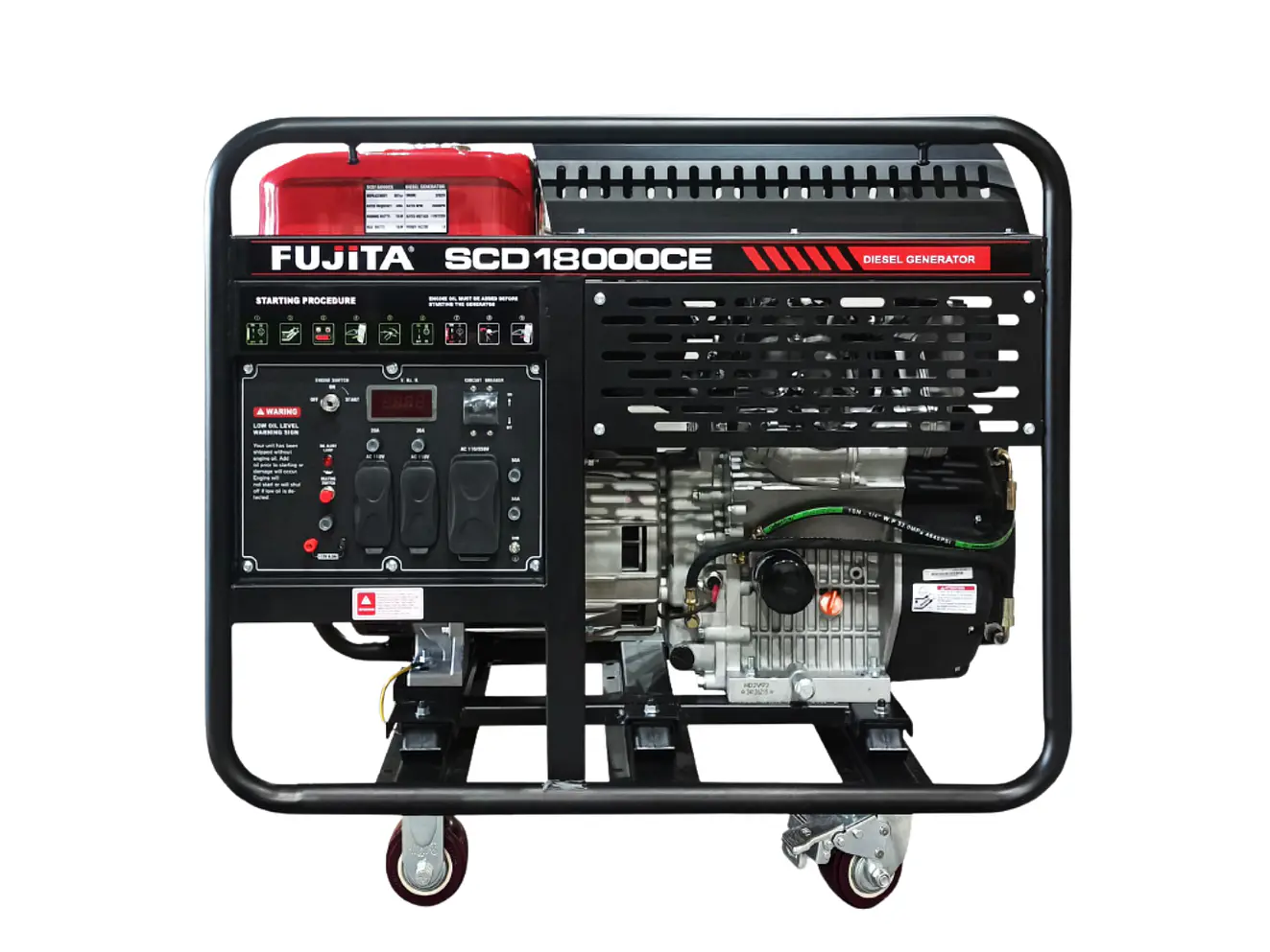 Planta Eléctrica Diésel 16 kVA (16kW) Fujita SCD8000CE 110V/220V - Envío a todo Colombia | aztools.co