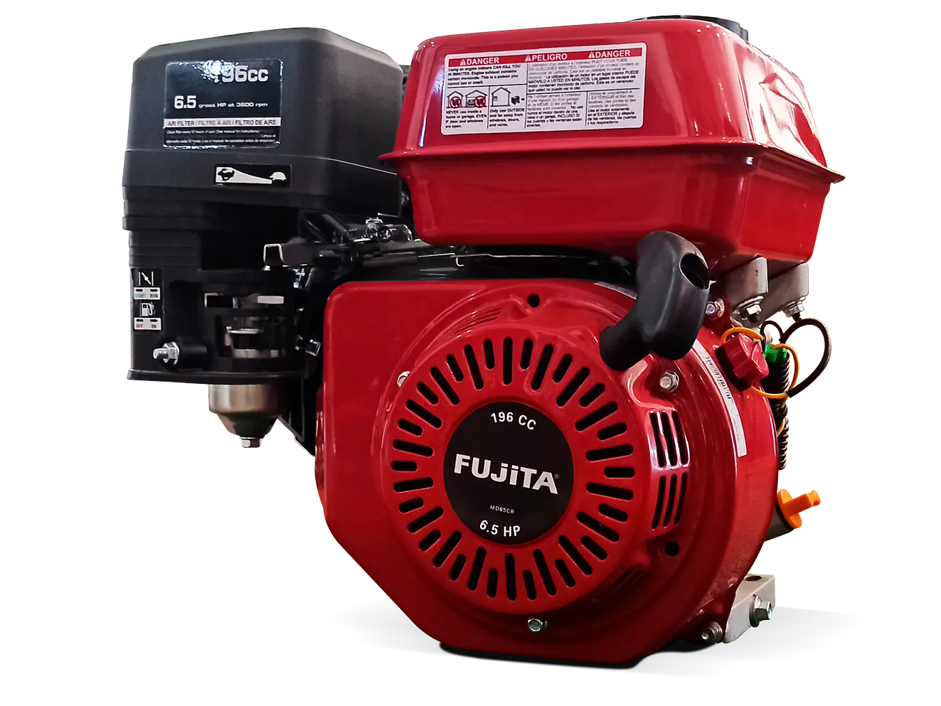 Motor a Gasolina Fujita MD65C 6.5HP 196cc 4 Tiempos Eje Cuña - Foto 1 | aztools.co