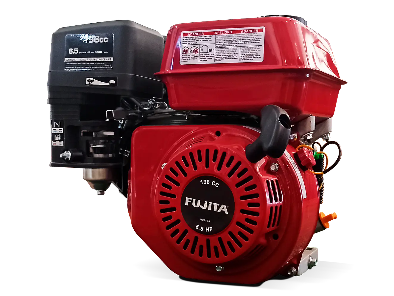 Motor a Gasolina Fujita MD9CR 9HP 270cc 4 Tiempos Eje Cuña/Rosca - Foto 1 | aztools.co