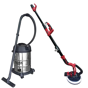 Combo Lijadora de Pared y Piso Industrial FUJITA FDS7225 y Aspiradora FJA402D, 1200W