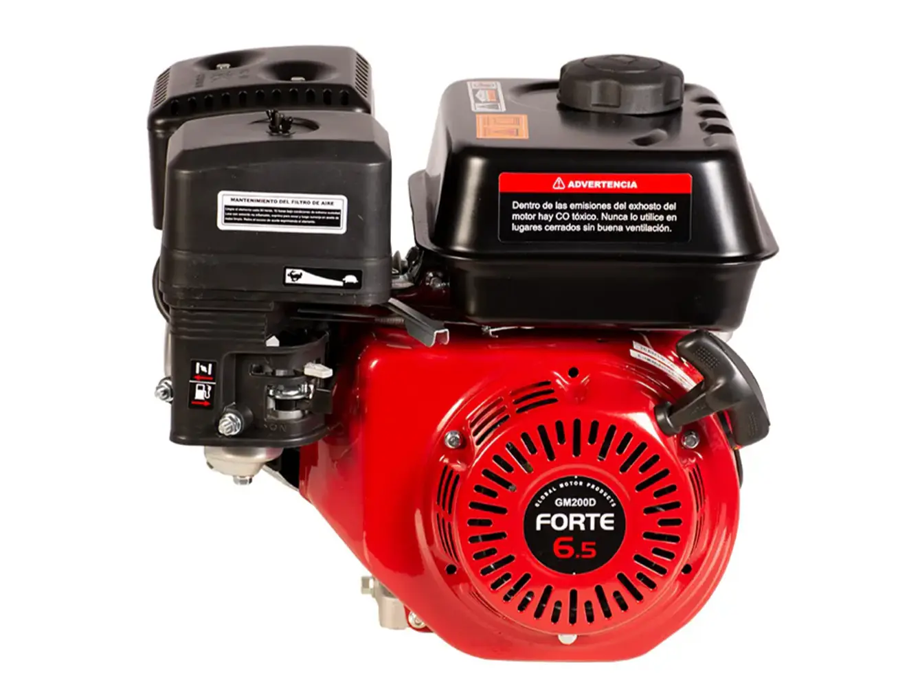 Motor de Gasolina FORTE GM200 FD-1 y 6.5 HP 3600rpm, Eje de Cuña 3/4 - Foto 1 | aztools.co