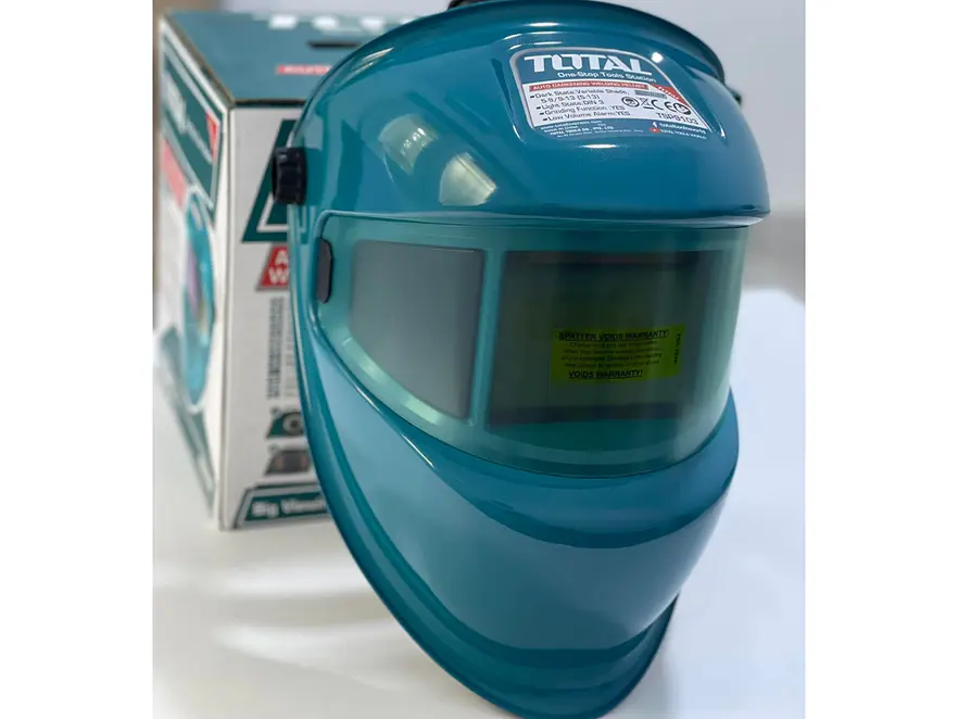 Careta para Soldar Industrial TOTAL TSP9103 Nylon Verde Fotosensible - Foto 2 | aztools.co