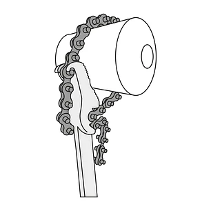 Llave universal con cadena, 300 mm TRUPER 15515