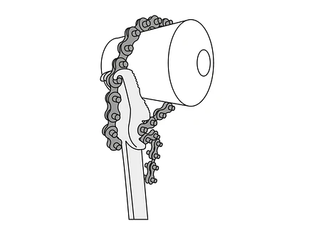 Llave universal con cadena, 300 mm TRUPER 15515 - Foto 2 | aztools.co