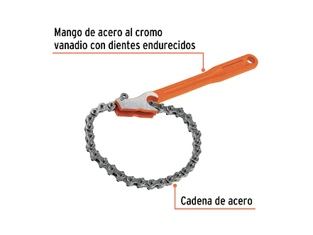 Llave universal con cadena, 300 mm TRUPER 15515 - Foto 3 | aztools.co