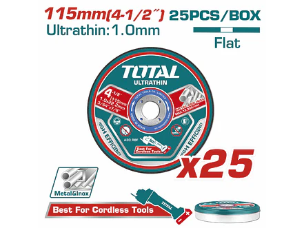 Discos Corte Metal y Acero Inoxidable 4-1/2