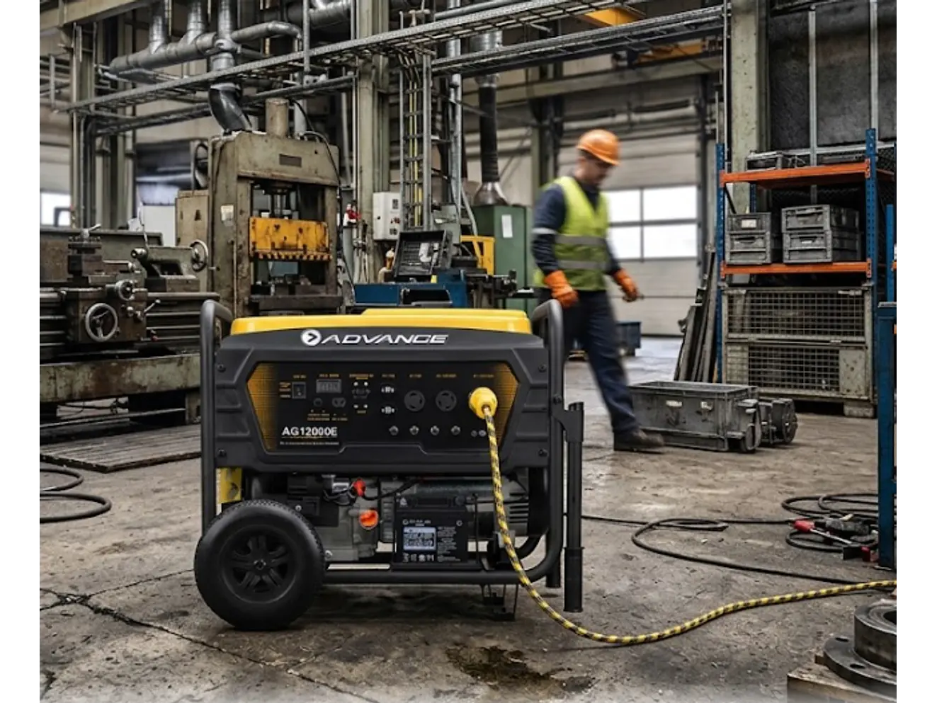 Planta Eléctrica Gasolina 10000 Watts (10 kVA) ADVANCE AG12000E - Foto 2 | aztools.co