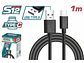 Cable USB Tipo-A a Tipo-C 1 Metro 3A TOTAL TIUCC01 Carga Rápida - Miniatura 1 | aztools.co