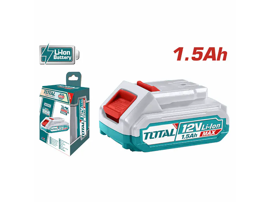 Batería 12V 1.5Ah Ion Litio TOTAL TBLI12151 Super Inalámbrica - Foto 2 | aztools.co