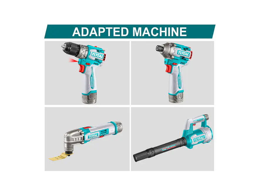 Batería 16V 2.0Ah Ion Litio TOTAL TFBLI1620 Plataforma M16 - Foto 2 | aztools.co