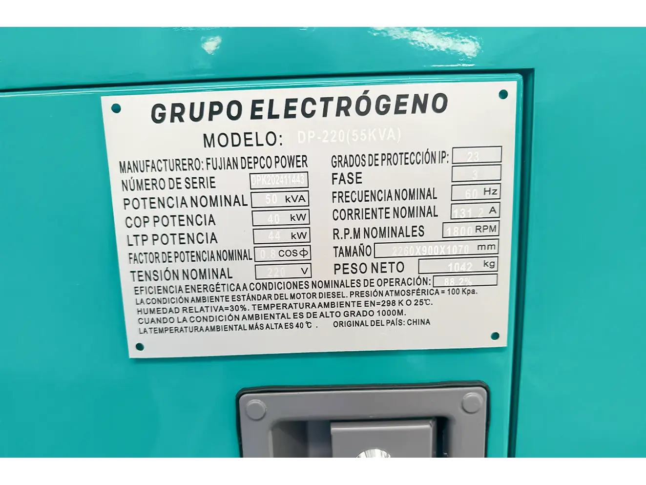 Planta Eléctrica Diésel 50 KVA KAN DC-55 SILENT – FAWDE 4DX21-61D - Foto 4 | aztools.co