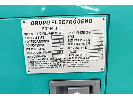 Planta Eléctrica Diésel 50 KVA KAN DC-55 SILENT – FAWDE 4DX21-61D - Foto 4 | aztools.co