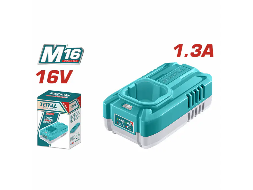 Cargador de Baterías 16V TOTAL UTFCLI1613 Plataforma M16 - Foto 1 | aztools.co