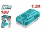 Cargador de Baterías 16V TOTAL UTFCLI1613 Plataforma M16 - Miniatura 1 | aztools.co
