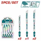 Set de Hojas para Sierra Caladora Juego x 5 Pzs TOTAL TAC51051 Mixto - Miniatura 3 | aztools.co