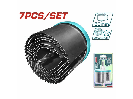 Juego de Sierra Copa para Madera 7 Pzs TOTAL TACSH3071 Profunda 2