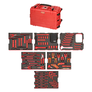 Juego Herramientas Aisladas a 1000 Volt 79 Pzas Heavy Duty Bahco 4750RCHDW02RF1V