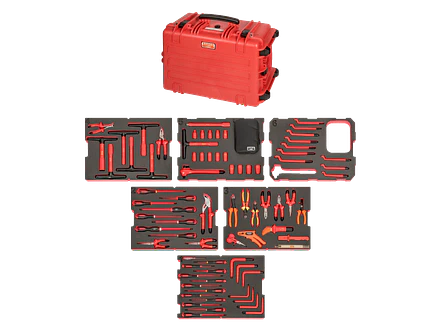 Juego Herramientas Aisladas a 1000 Volt 79 Pzas Heavy Duty Bahco 4750RCHDW02RF1V - Foto 2 | aztools.co