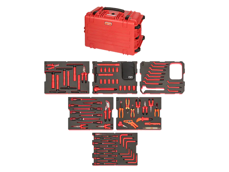 Juego Herramientas Aisladas a 1000 Volt 79 Pzas Heavy Duty Bahco 4750RCHDW02RF1V - Foto 2 | aztools.co