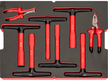 Juego Herramientas Aisladas a 1000 Volt 79 Pzas Heavy Duty Bahco 4750RCHDW02RF1V - Foto 3 | aztools.co