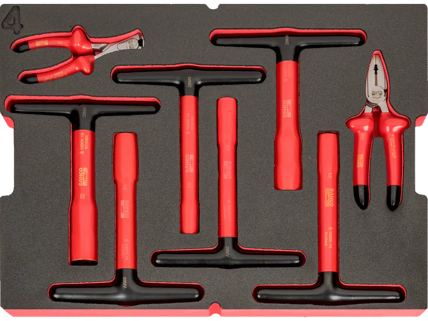 Juego Herramientas Aisladas a 1000 Volt 79 Pzas Heavy Duty Bahco 4750RCHDW02RF1V - Foto 3 | aztools.co