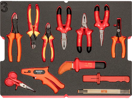 Juego Herramientas Aisladas a 1000 Volt 79 Pzas Heavy Duty Bahco 4750RCHDW02RF1V - Foto 5 | aztools.co
