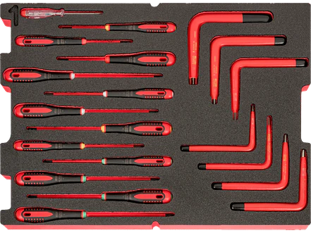 Juego Herramientas Aisladas a 1000 Volt 79 Pzas Heavy Duty Bahco 4750RCHDW02RF1V - Foto 7 | aztools.co
