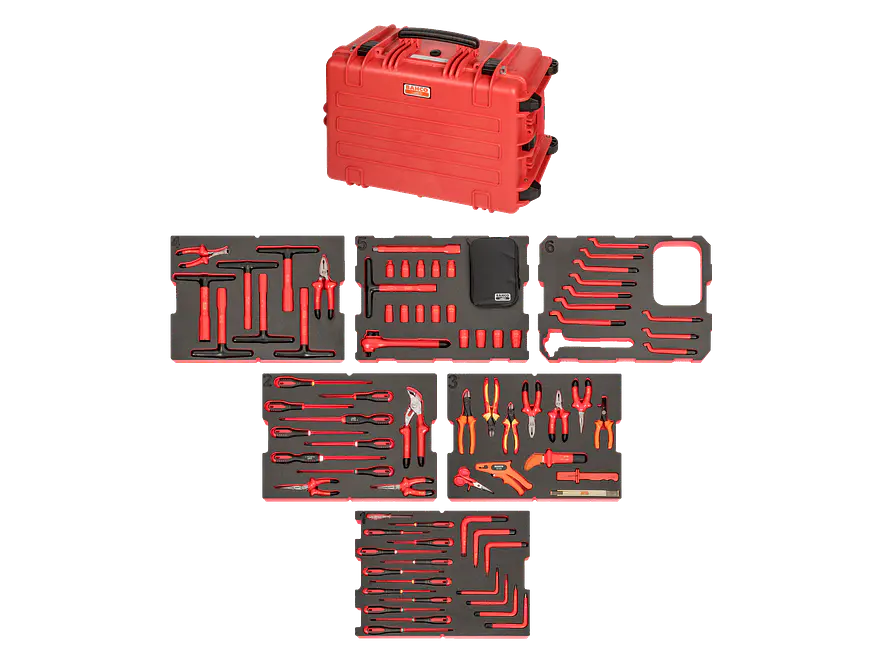 Juego Herramientas Aisladas a 1000 Volt 79 Pzas Heavy Duty Bahco 4750RCHDW02RF1V - Foto 9 | aztools.co