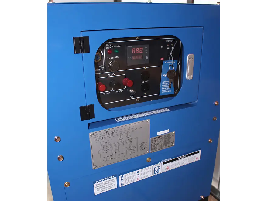 Planta Eléctrica Diésel Hyundai HYLDG12S 12 KVA / 11000W, Monofásica y Cabinada - Foto 3 | aztools.co
