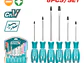 Juego de Destornilladores Cromo Vanadio 6 Pzs TOTAL THT250606 - Miniatura 2 | aztools.co