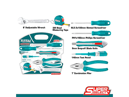 Juego de Herramientas Esenciales 7 Pzs TOTAL THKTHP90076 - Foto 3 | aztools.co