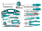 Juego de Herramientas Esenciales 7 Pzs TOTAL THKTHP90076 - Miniatura 3 | aztools.co