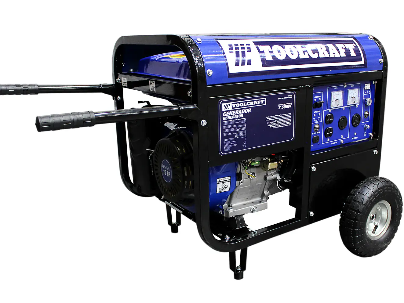 Planta Eléctrica Gasolina 7500W TOOLCRAFT TC3419 110/220V - Foto 1 | aztools.co