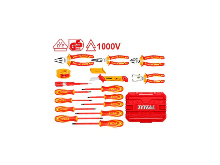 Juego de Herramientas Aisladas Multiuso 1000V SUPER TOTAL 16 Pzs con Certificación VDE/GS - THKITH1601 - Foto 3 | aztools.co