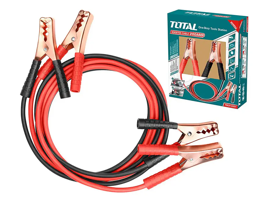 Cables de Inicio para Batería 200A 2.5m TOTAL 8mm - PBCA12001 - Foto 2 | aztools.co