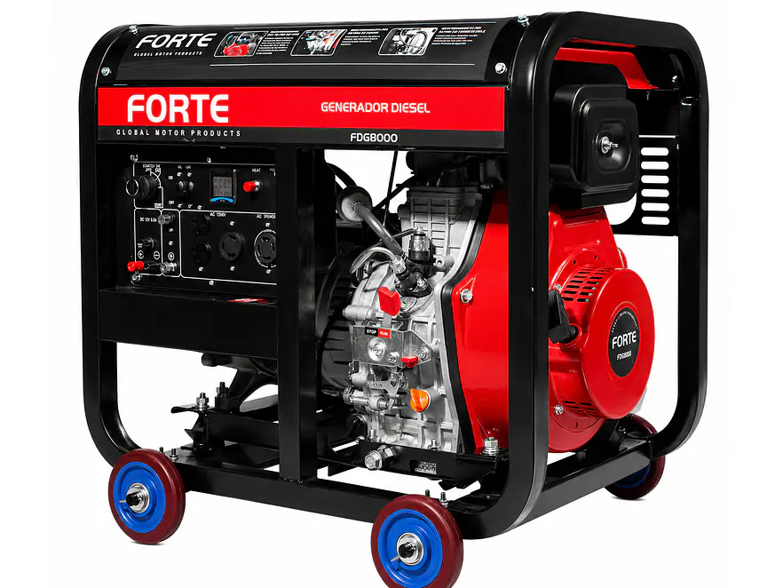 Planta Eléctrica Diésel 7Kva  FORTE FDG8000 120/240V Monofásica - Foto 3 | aztools.co
