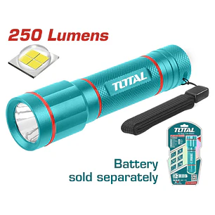 Linterna LED 3W 250 Lúmenes TOTAL Industrial 160m - TFL013AAA58