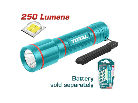 Linterna LED 3W 250 Lúmenes TOTAL Industrial 160m - TFL013AAA58 - Foto 2 | aztools.co