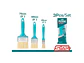 Juego de Brochas para Pintar 3 Pzs TOTAL Super Select - THT8450301 - Miniatura 2 | aztools.co